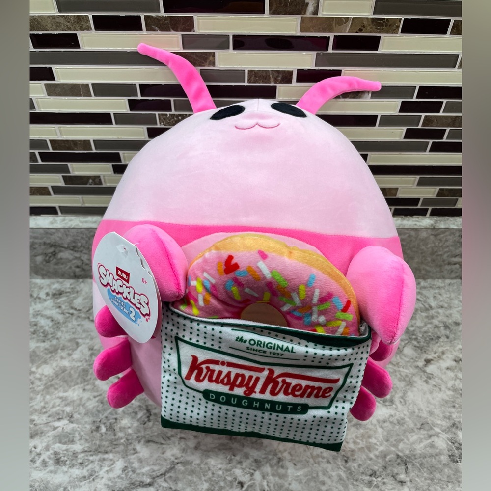 Snackles 14 inch SERIES TWO Lily the Shrimp with Krispy Kreme Donut, NWT